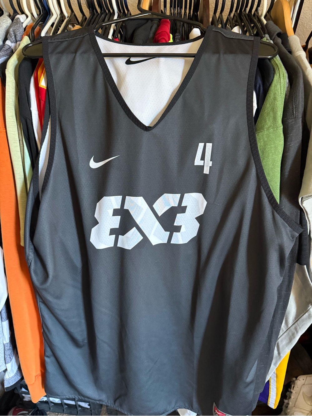 Nike Black 3x3 Reversible Jersey